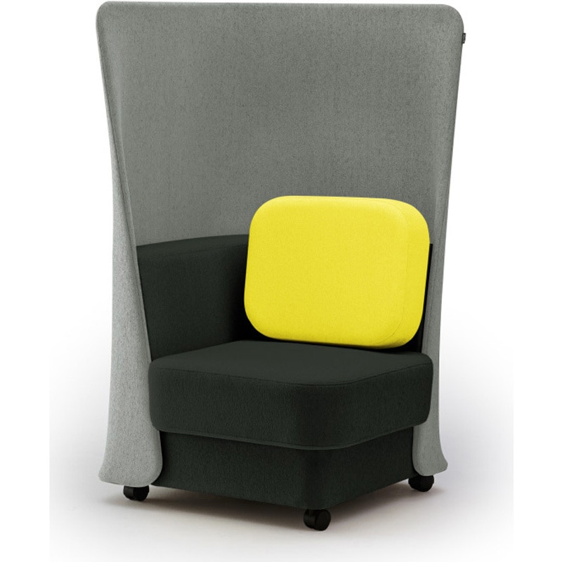 LMC-07HCC-W3U8 ピナモ 1シーターソファ ハイバック<配送時組立サービス付> イトーキ 高さ1330mm幅765mm奥行765mm  LMC-07HCC-W3U8