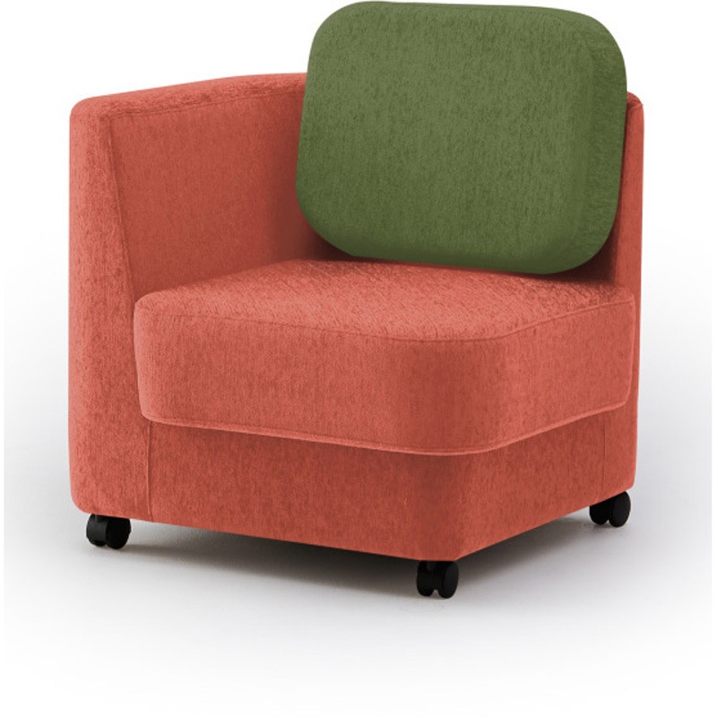 LMC-07LCC-D3Q3 ピナモ 1シーターソファ ローバック<配送時組立サービス付> イトーキ 高さ810mm幅740mm奥行740mm  LMC-07LCC-D3Q3