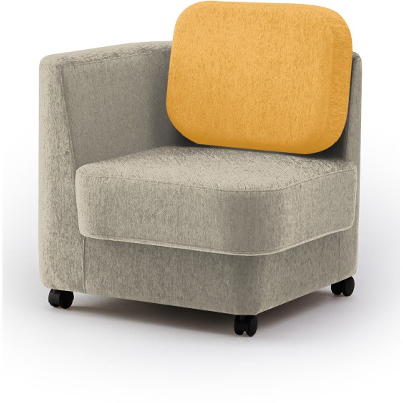 LMC-07LCC-F6Y5 ピナモ 1シーターソファ ローバック<配送時組立サービス付> イトーキ 高さ810mm幅740mm奥行740mm  LMC-07LCC-F6Y5