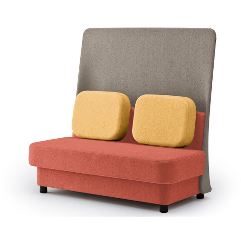 LMC-13HSC-D3Y5 ピナモ 2シーターソファ ハイバック 固定脚<配送時組立サービス付> イトーキ 高さ1330mm幅1350mm奥行765mm  LMC-13HSC-D3Y5