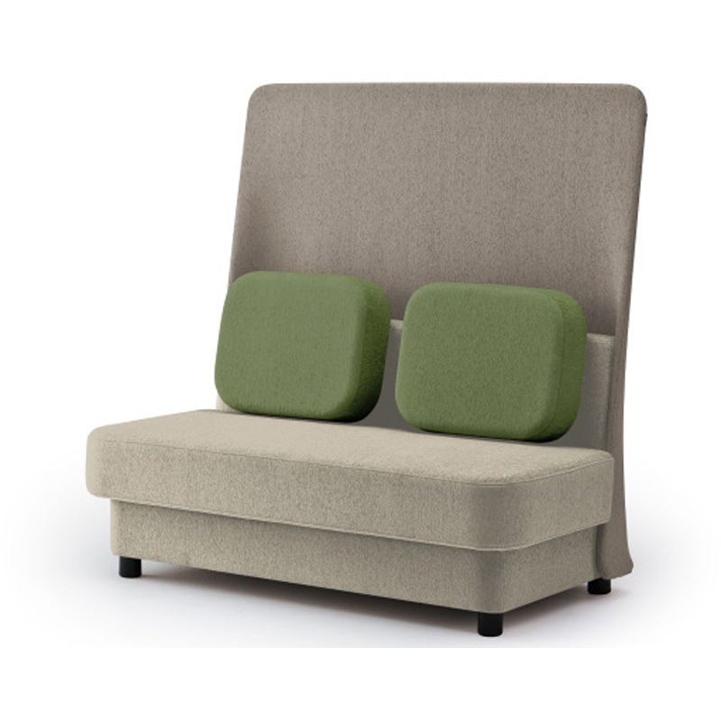 LMC-13HSC-F6Q3 ピナモ 2シーターソファ ハイバック 固定脚<配送時組立サービス付> イトーキ 高さ1330mm幅1350mm奥行765mm  LMC-13HSC-F6Q3 199,900円