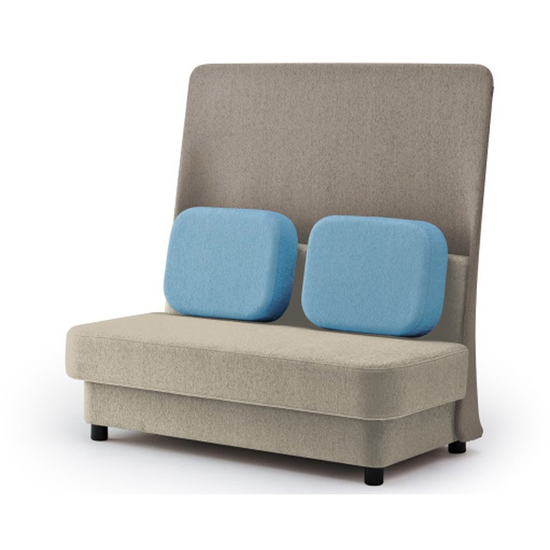 LMC-13HSC-F6S5 ピナモ 2シーターソファ ハイバック 固定脚<配送時組立サービス付> イトーキ 高さ1330mm幅1350mm奥行765mm  LMC-13HSC-F6S5