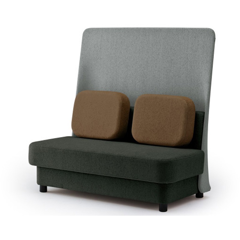 LMC-13HSC-W3K1 ピナモ 2シーターソファ ハイバック 固定脚<配送時組立サービス付> イトーキ 高さ1330mm幅1350mm奥行765mm  LMC-13HSC-W3K1 199,900円