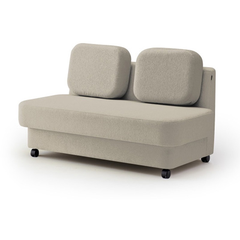 LMC-13LSCC-F6F6 ピナモ 2シーターソファ ローバック キャスター付<配送時組立サービス付> イトーキ 高さ810mm幅1350mm奥行740mm  LMC-13LSCC-F6F6