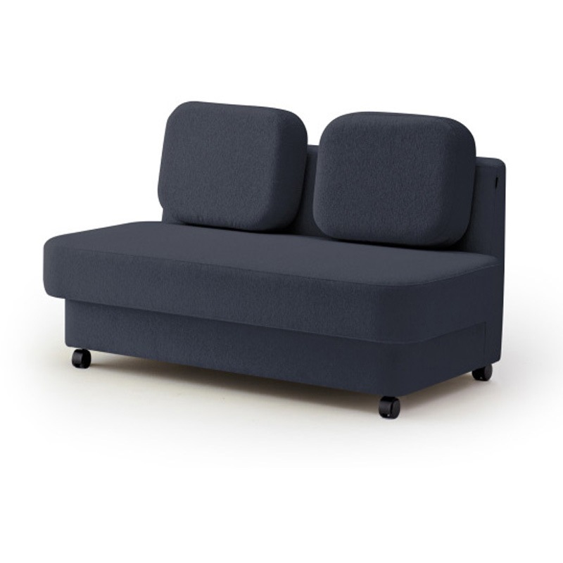 LMC-13LSCC-N2N2 ピナモ 2シーターソファ ローバック キャスター付<配送時組立サービス付> イトーキ 高さ810mm幅1350mm奥行740mm  LMC-13LSCC-N2N2