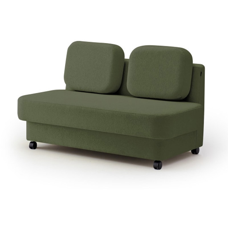 LMC-13LSCC-Q2Q2 ピナモ 2シーターソファ ローバック キャスター付<配送時組立サービス付> イトーキ 高さ810mm幅1350mm奥行740mm  LMC-13LSCC-Q2Q2