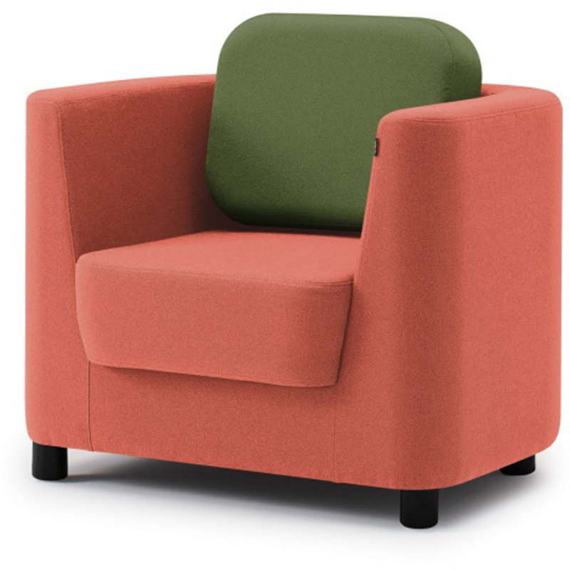 LMC-08LBCA-D3Q3 ピナモ アームチェア ローバック 固定脚<配送時組立サービス付> イトーキ 高さ810mm幅850mm奥行740mm  LMC-08LBCA-D3Q3