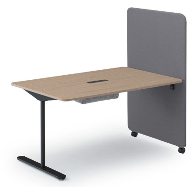 LMC-13HTT-T471 ピナモ テーブルパネル付 W1385<配送時組立サービス付> イトーキ メラミン化粧板 キャスターロック2個仕様 高さ1330mm奥行900mm  LMC-13HTT-T471 109,890円