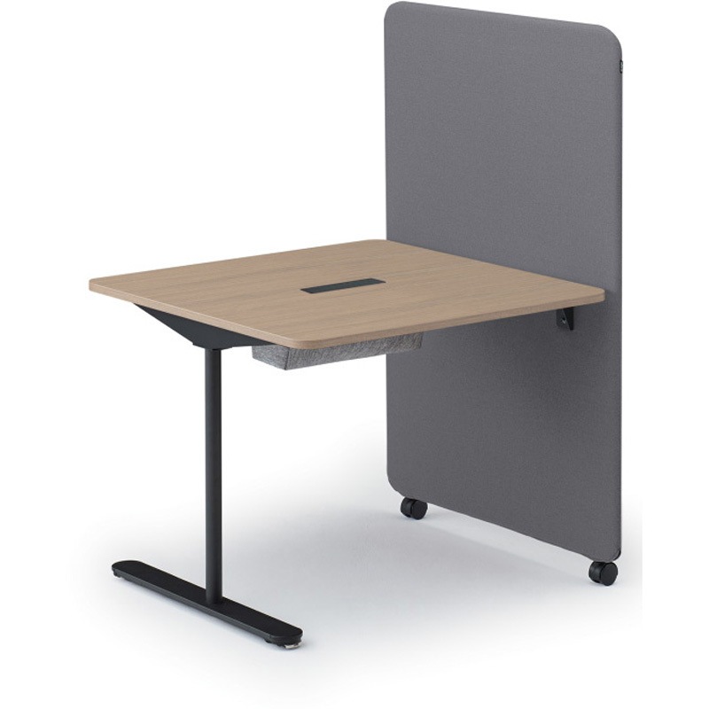 LMC-09HTT-T471 ピナモ テーブルパネル付 W935<配送時組立サービス付> イトーキ メラミン化粧板 キャスターロック2個仕様 高さ1330mm奥行900mm  LMC-09HTT-T471