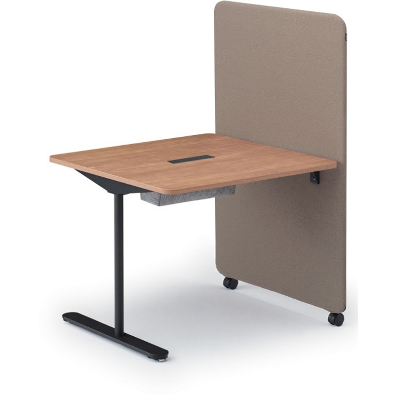 LMC-09HTT-Y322 ピナモ テーブルパネル付 W935<配送時組立サービス付> イトーキ メラミン化粧板 キャスターロック2個仕様 高さ1330mm奥行900mm  LMC-09HTT-Y322