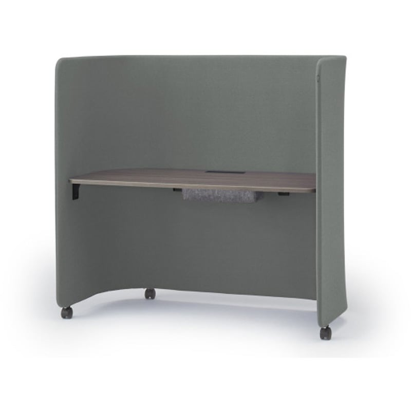 LMC-13HDS-T681 ピナモ デスク パネル付き<配送時組立サービス付> イトーキ 幅1390mm メラミン化粧板 キャスターロック2個仕様 高さ1330mm奥行675mm  LMC-13HDS-T681