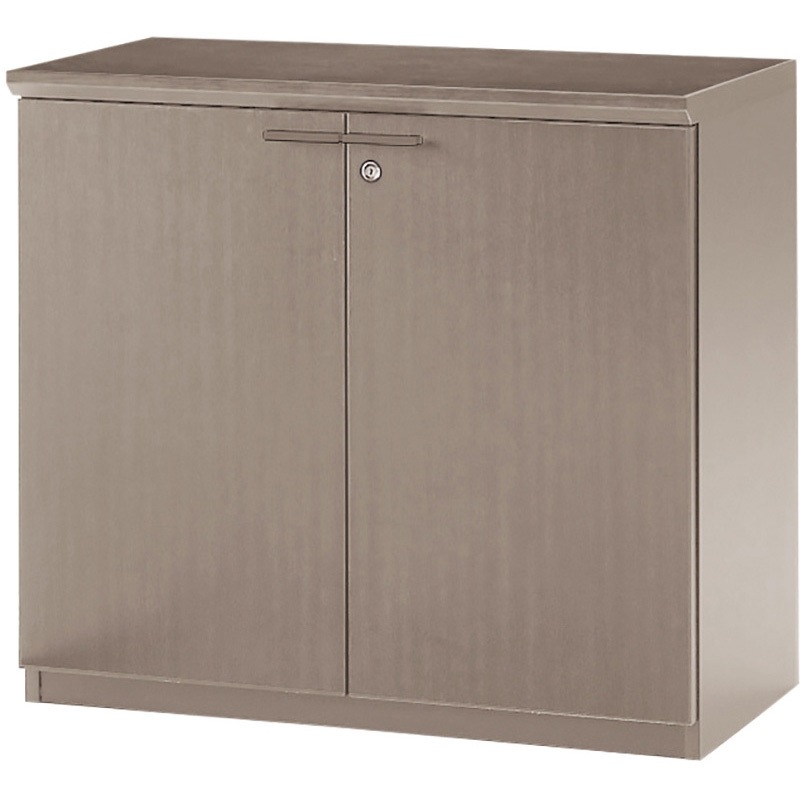 PLA-079HB-77 プレジール ローキャビネット 両開き<配送時組立サービス付> イトーキ グレージュ色 幅902mm奥行450mm高さ765mm  PLA-079HB-77