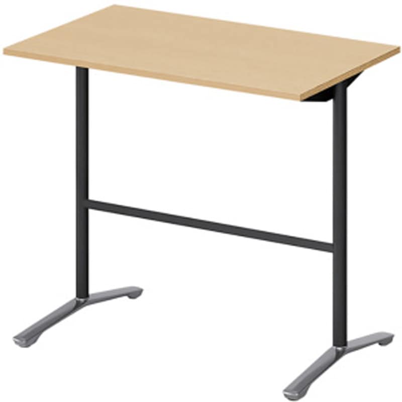 DDJH-127HNPA1PX ホバーテーブル ハイタイプ T脚角型 アルミミラー脚 配線なし 1200×750<配送時組立サービス付> 1台 イトーキ 【通販モノタロウ】
