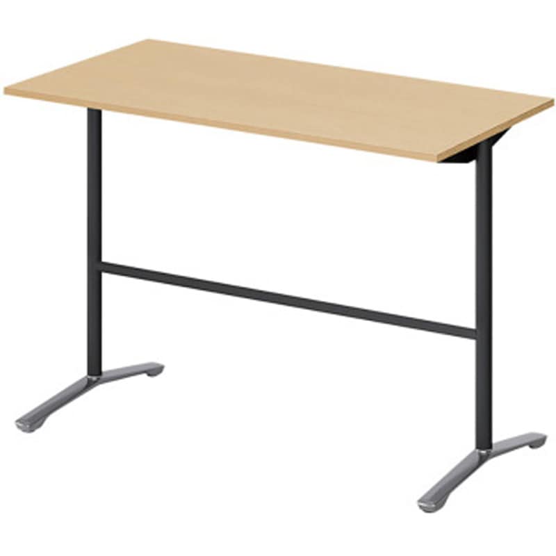 DDJH-157HNPA1PX ホバーテーブル ハイタイプ T脚角型 アルミミラー脚 配線なし 1500×750<配送時組立サービス付> 1台 イトーキ 【通販モノタロウ】
