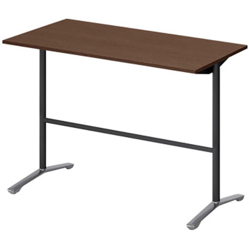 DDJH-157HNPA1PY ホバーテーブル ハイタイプ T脚角型 アルミミラー脚 配線なし 1500×750<配送時組立サービス付> 1台 イトーキ 【通販モノタロウ】