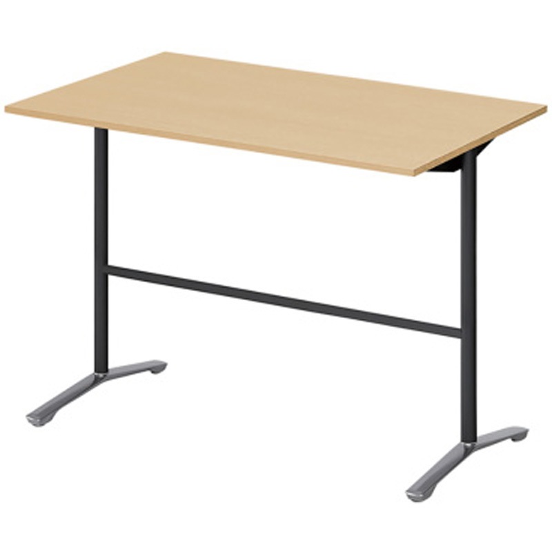 DDJH-159HNPA1PX ホバーテーブル ハイタイプ T脚角型 アルミミラー脚 配線なし 1500×900<配送時組立サービス付> 1台 イトーキ 【通販モノタロウ】