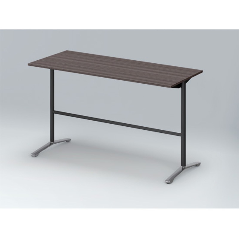 DDJH-187HNPA1PR ホバーテーブル ハイタイプ T脚角型 アルミミラー脚 配線なし 1800×750<配送時組立サービス付> 1台 イトーキ 【通販モノタロウ】