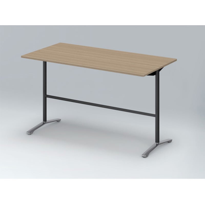 DDJH-189HNPA1PM ホバーテーブル ハイタイプ T脚角型 アルミミラー脚 配線なし 1800×900<配送時組立サービス付> 1台 イトーキ 【通販モノタロウ】