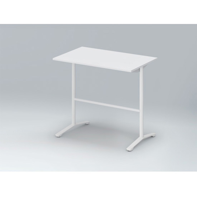 DDJH-127HNTA1WL ホバーテーブル ハイタイプ T脚角型 塗装脚 配線なし 1200×750<配送時組立サービス付> イトーキ ホワイト 高さ1000mm  DDJH-127HNTA1WL