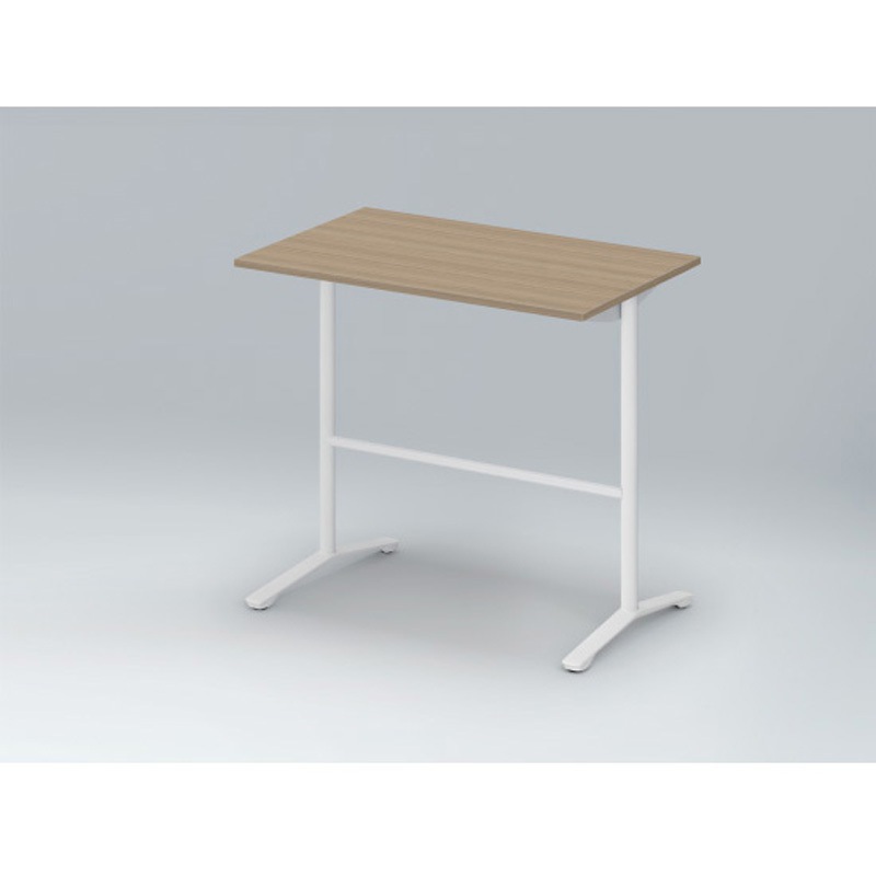 DDJH-127HNTA1WM ホバーテーブル ハイタイプ T脚角型 塗装脚 配線なし 1200×750<配送時組立サービス付> イトーキ ホワイト 高さ1000mm  DDJH-127HNTA1WM