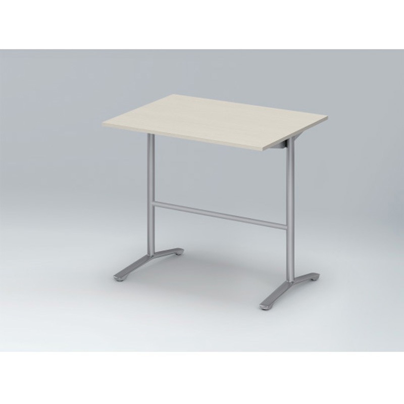DDJH-129HNTA1ZH ホバーテーブル ハイタイプ T脚角型 塗装脚 配線なし 1200×900<配送時組立サービス付> イトーキ シルバーメタリック 高さ1000mm  DDJH-129HNTA1ZH
