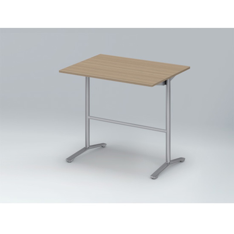 DDJH-129HNTA1ZM ホバーテーブル ハイタイプ T脚角型 塗装脚 配線なし 1200×900<配送時組立サービス付> イトーキ シルバーメタリック 高さ1000mm  DDJH-129HNTA1ZM