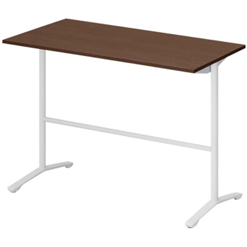 DDJH-157HNTA1WY ホバーテーブル ハイタイプ T脚角型 塗装脚 配線なし 1500×750<配送時組立サービス付> イトーキ ホワイト 高さ1000mm  DDJH-157HNTA1WY