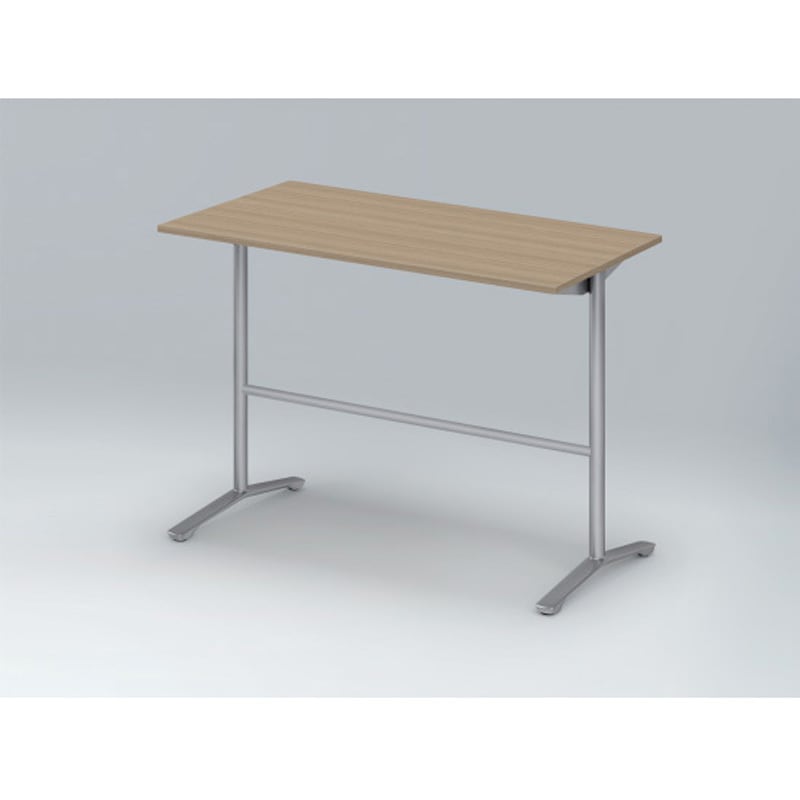 DDJH-157HNTA1ZM ホバーテーブル ハイタイプ T脚角型 塗装脚 配線なし 1500×750<配送時組立サービス付> イトーキ シルバーメタリック 高さ1000mm  DDJH-157HNTA1ZM 65,890円