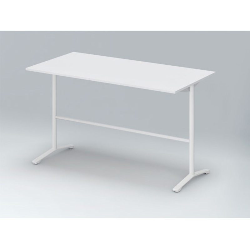 DDJH-189HNTA1WL ホバーテーブル ハイタイプ T脚角型 塗装脚 配線なし 1800×900<配送時組立サービス付> イトーキ ホワイト 高さ1000mm  DDJH-189HNTA1WL