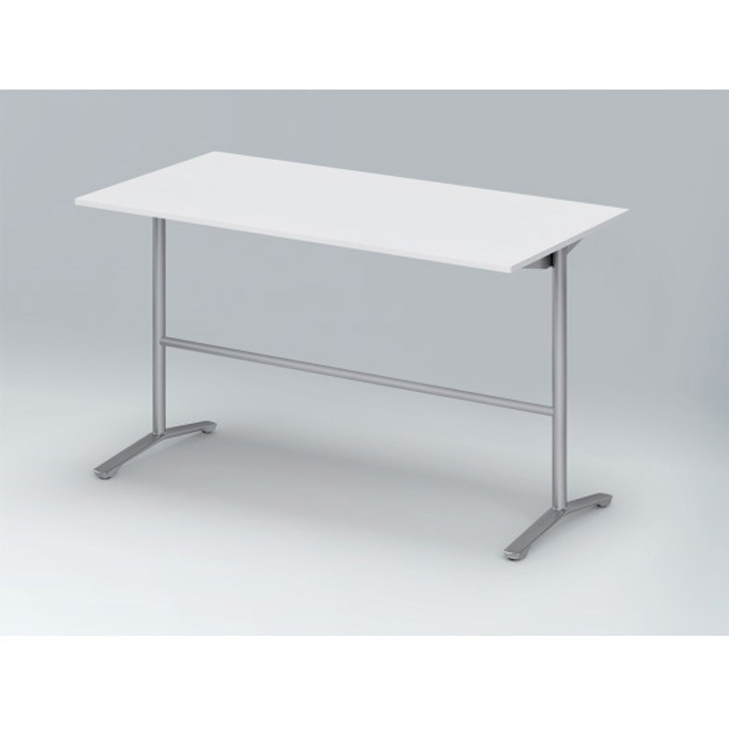 DDJH-189HNTA1ZL ホバーテーブル ハイタイプ T脚角型 塗装脚 配線なし 1800×900<配送時組立サービス付> イトーキ シルバーメタリック 高さ1000mm  DDJH-189HNTA1ZL