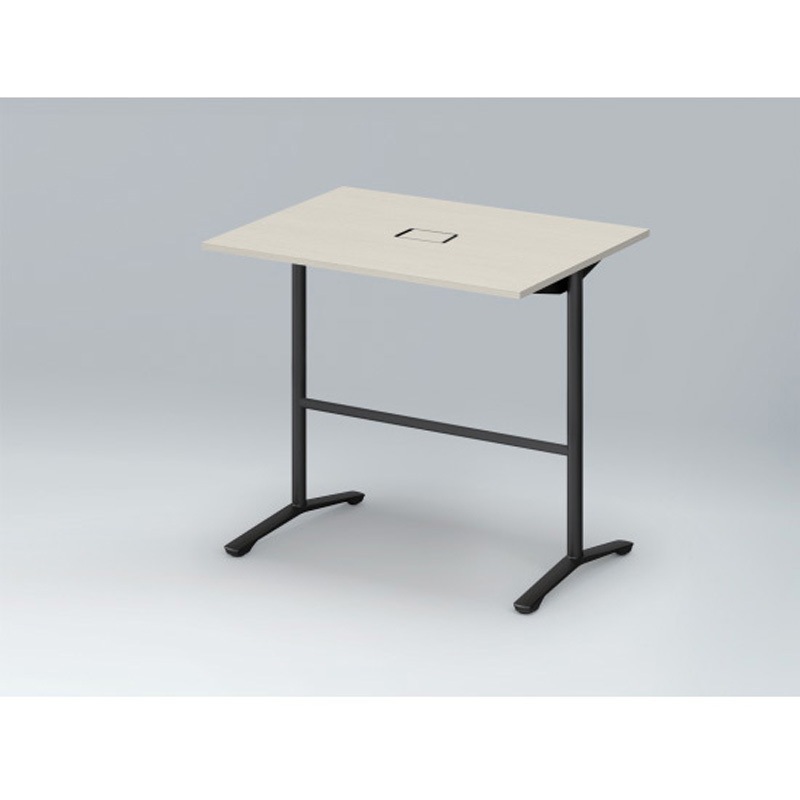 DDJH-129HWTA1TH ホバーテーブル ハイタイプ T脚角型 塗装脚 配線対応カバー 1200×900<配送時組立サービス付> 1台 イトーキ 【通販モノタロウ】 129,800円