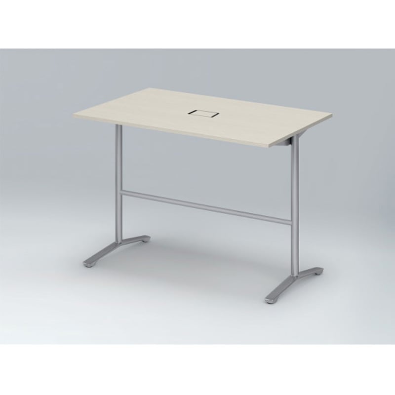 DDJH-159HWTA1ZH ホバーテーブル ハイタイプ T脚角型 塗装脚 配線対応カバー 1500×900<配送時組立サービス付> 1台 イトーキ 【通販モノタロウ】