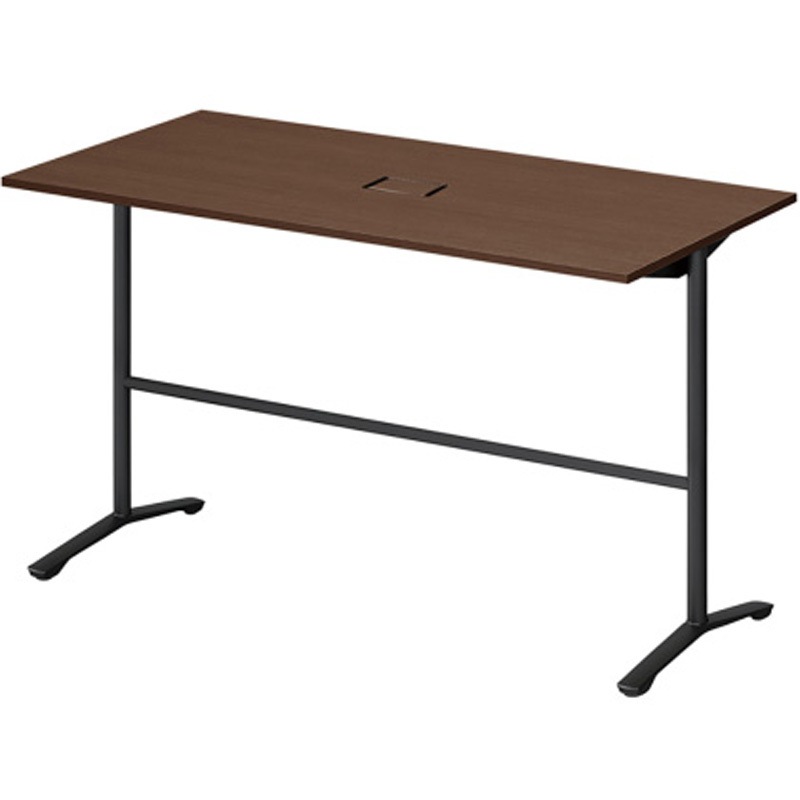 DDJH-189HWTA1TY ホバーテーブル ハイタイプ T脚角型 塗装脚 配線対応カバー 1800×900<配送時組立サービス付> 1台 イトーキ 【通販モノタロウ】