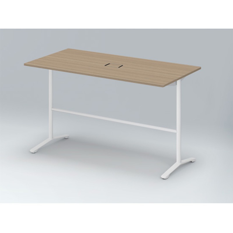 DDJH-189HWTA1WM ホバーテーブル ハイタイプ T脚角型 塗装脚 配線対応カバー 1800×900<配送時組立サービス付> 1台 イトーキ 【通販モノタロウ】 87,890円