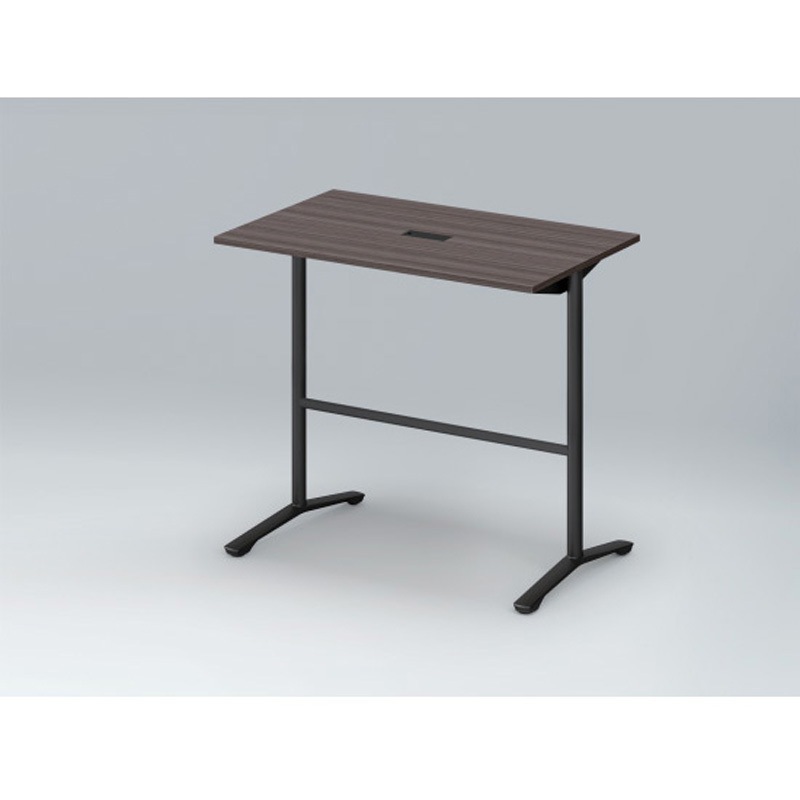 DDJH-127HHTA1TR ホバーテーブル ハイタイプ T脚角型 塗装脚 配線対応キャップ 1200×750<配送時組立サービス付> 1台 イトーキ 【通販モノタロウ】
