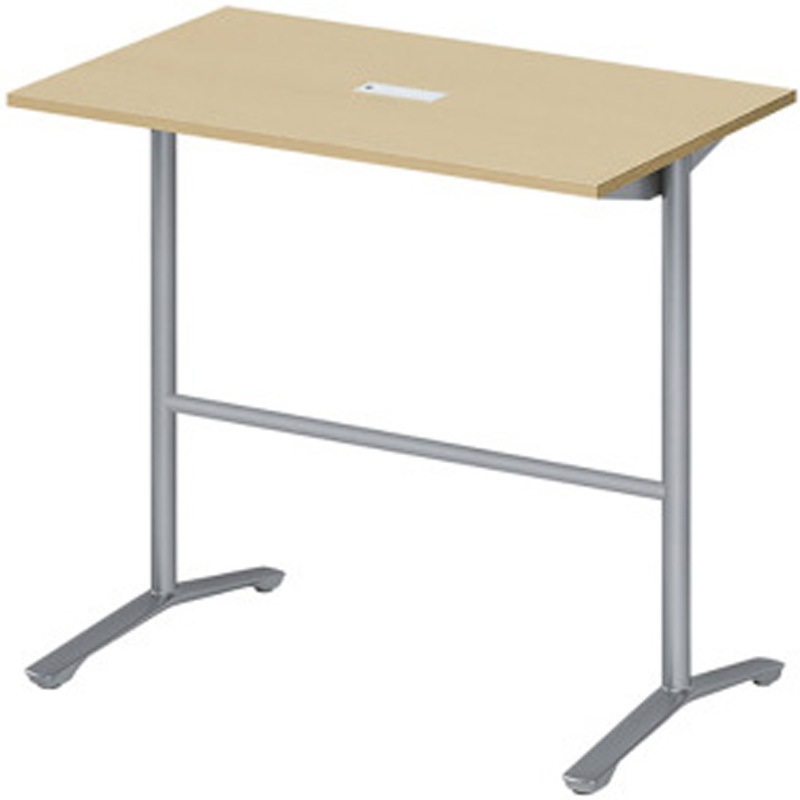 DDJH-127HHTA1ZX ホバーテーブル ハイタイプ T脚角型 塗装脚 配線対応キャップ 1200×750<配送時組立サービス付> 1台 イトーキ 【通販モノタロウ】
