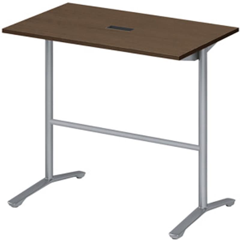 DDJH-127HHTA1ZY ホバーテーブル ハイタイプ T脚角型 塗装脚 配線対応キャップ 1200×750<配送時組立サービス付> 1台 イトーキ 【通販モノタロウ】