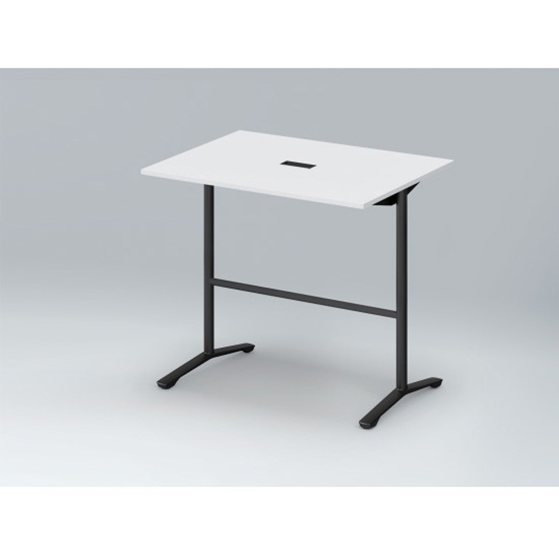 DDJH-129HHTA1TL ホバーテーブル ハイタイプ T脚角型 塗装脚 配線対応キャップ 1200×900<配送時組立サービス付> 1台 イトーキ 【通販モノタロウ】