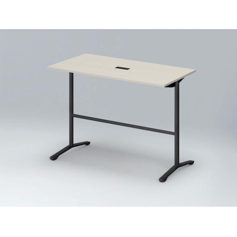 DDJH-157HHTA1TH ホバーテーブル ハイタイプ T脚角型 塗装脚 配線対応キャップ 1500×750<配送時組立サービス付> 1台 イトーキ 【通販モノタロウ】 129,800円