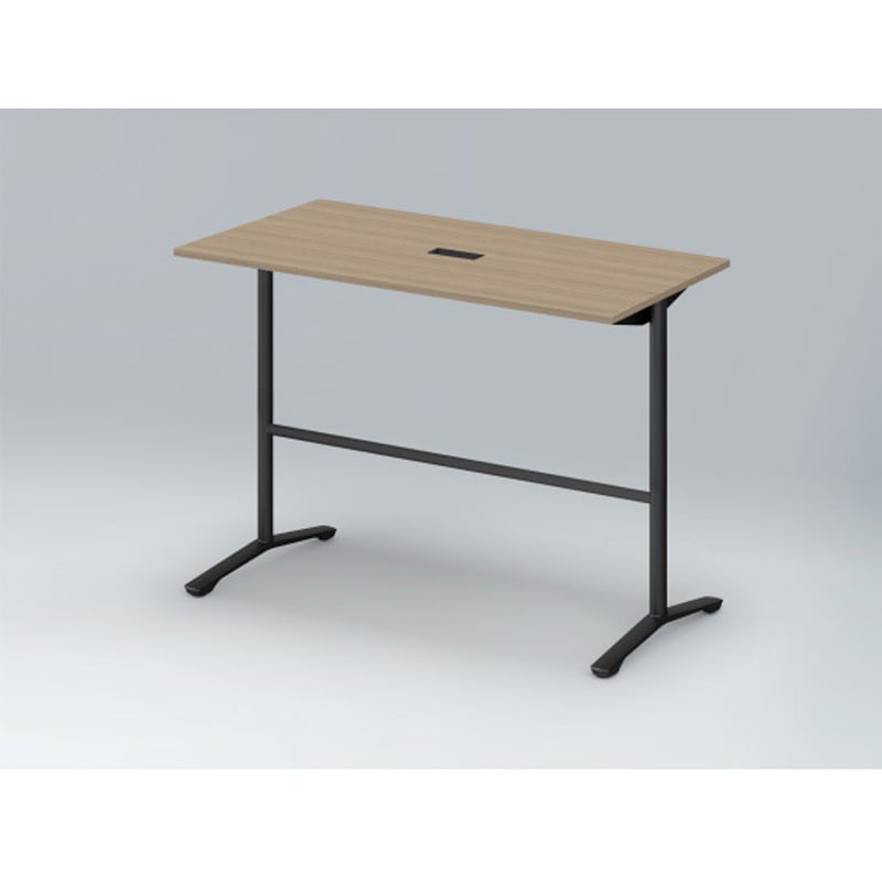 DDJH-157HHTA1TM ホバーテーブル ハイタイプ T脚角型 塗装脚 配線対応キャップ 1500×750<配送時組立サービス付> 1台 イトーキ 【通販モノタロウ】 129,800円