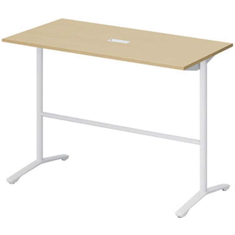 DDJH-157HHTA1WX ホバーテーブル ハイタイプ T脚角型 塗装脚 配線対応キャップ 1500×750<配送時組立サービス付> 1台 イトーキ 【通販モノタロウ】 129,800円