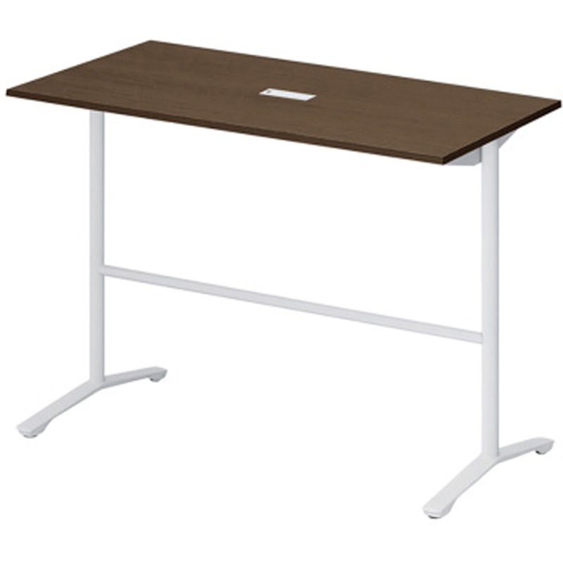 DDJH-157HHTA1WY ホバーテーブル ハイタイプ T脚角型 塗装脚 配線対応キャップ 1500×750<配送時組立サービス付> 1台 イトーキ 【通販モノタロウ】 129,800円