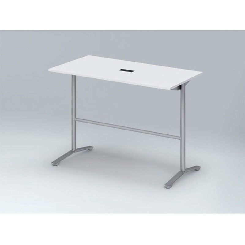 DDJH-157HHTA1ZL ホバーテーブル ハイタイプ T脚角型 塗装脚 配線対応キャップ 1500×750<配送時組立サービス付> 1台 イトーキ 【通販モノタロウ】 129,800円