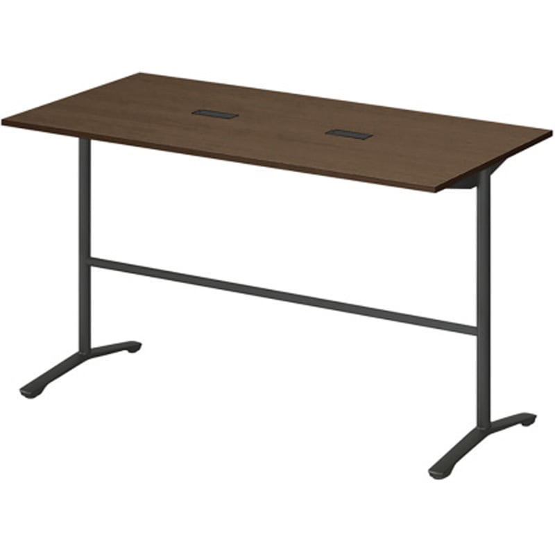 DDJH-189HHTA1TY ホバーテーブル ハイタイプ T脚角型 塗装脚 配線対応キャップ 1800×900<配送時組立サービス付> 1台 イトーキ 【通販モノタロウ】