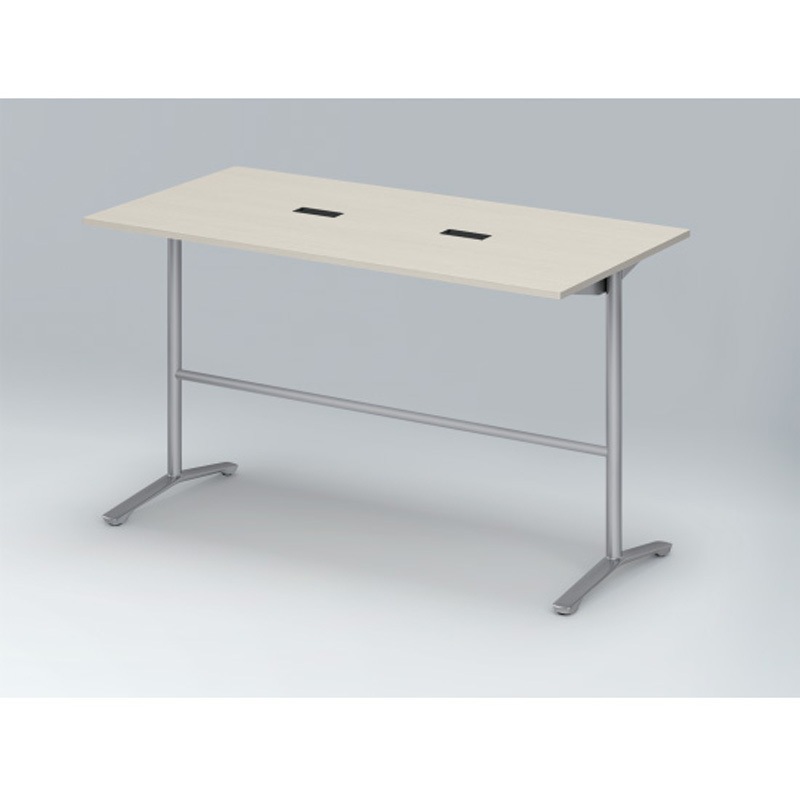 DDJH-189HHTA1ZH ホバーテーブル ハイタイプ T脚角型 塗装脚 配線対応キャップ 1800×900<配送時組立サービス付> 1台 イトーキ 【通販モノタロウ】