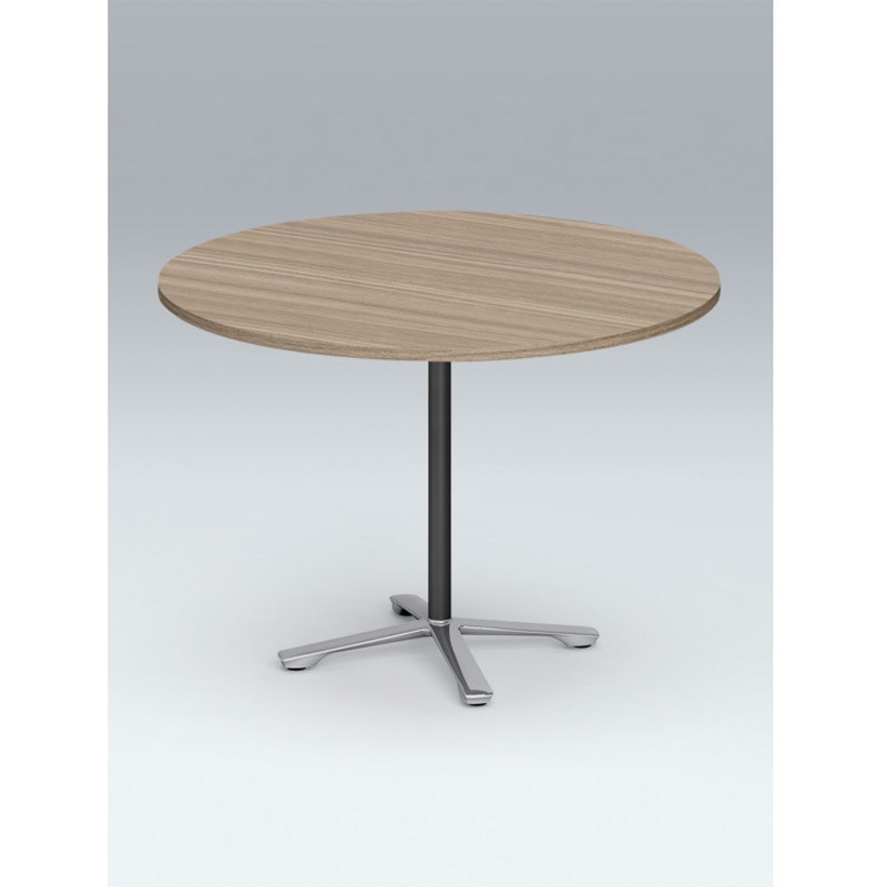 DDJH-099CNPA1PM ホバーテーブル ハイタイプ 十字脚 円型 アルミミラー脚 Φ900<配送時組立サービス付> イトーキ 高さ1000mm  DDJH-099CNPA1PM