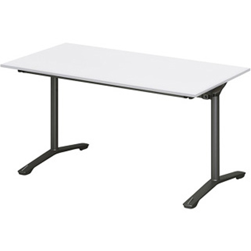 DDJF-127HNTC-TL ホバーテーブル 折りたたみタイプ T字脚 角型 塗装脚 キャスター付 1200×750<配送時組立サービス付> 1台 イトーキ 【通販モノタロウ】