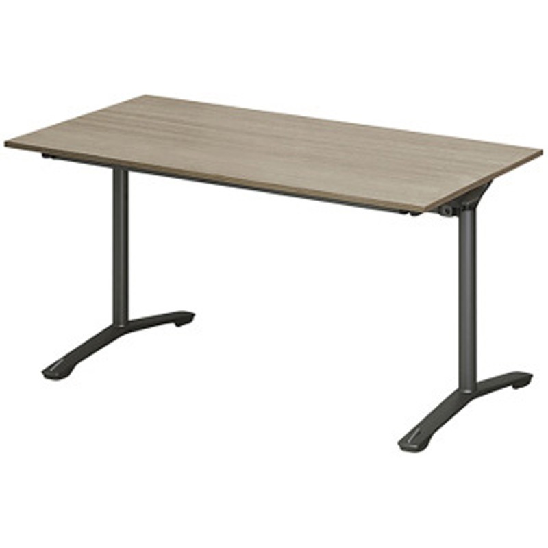 DDJF-127HNTC-TM ホバーテーブル 折りたたみタイプ T字脚 角型 塗装脚 キャスター付 1200×750<配送時組立サービス付> 1台 イトーキ 【通販モノタロウ】