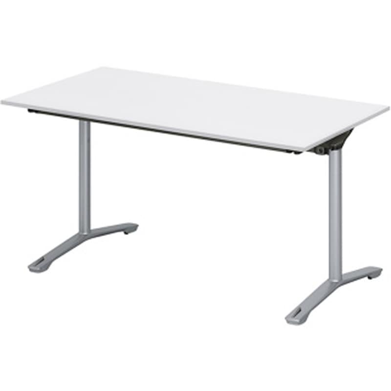 DDJF-127HNTC-ZL ホバーテーブル 折りたたみタイプ T字脚 角型 塗装脚 キャスター付 1200×750<配送時組立サービス付> 1台 イトーキ 【通販モノタロウ】