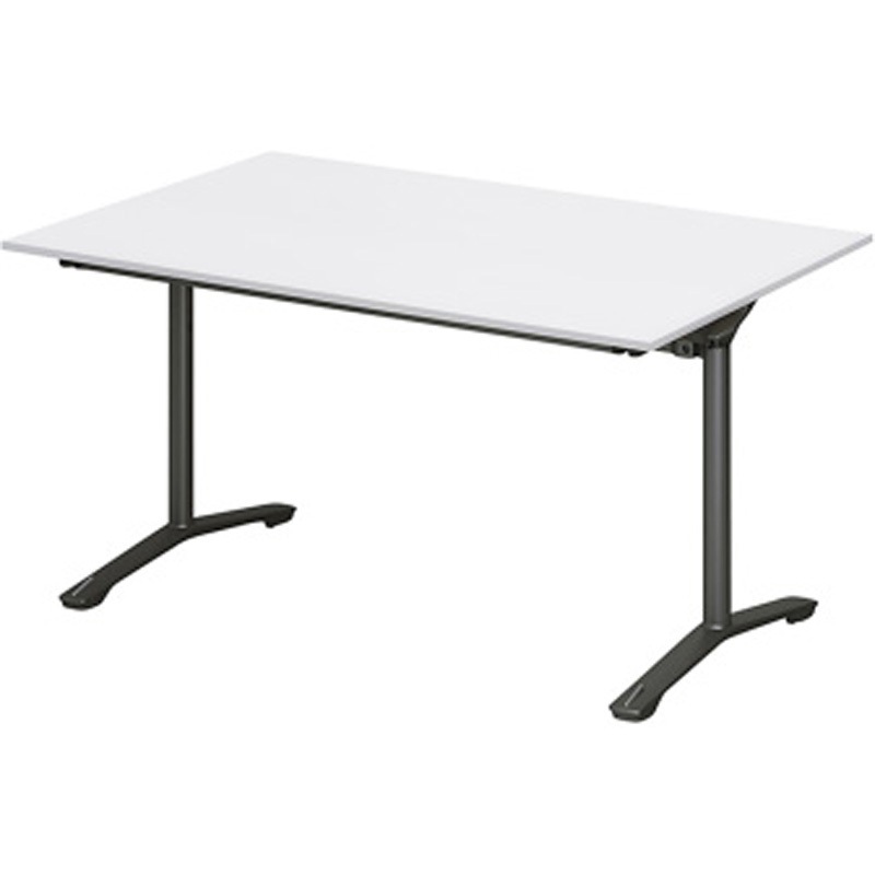 DDJF-129HNTC-TL ホバーテーブル 折りたたみタイプ T字脚 角型 塗装脚 キャスター付 1200×900<配送時組立サービス付> 1台 イトーキ 【通販モノタロウ】